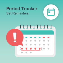 Set Reminders on Period Tracker