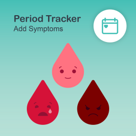 Add Symptoms on Period Tracker
